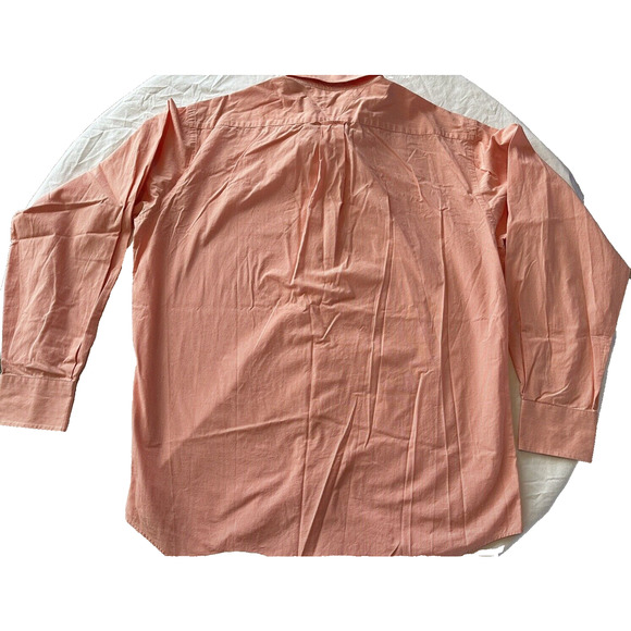 Tommy Hilfiger TLC Lifetime Collar, Button Up Shirt, Small Check, Red/Peach - Picture 12 of 13